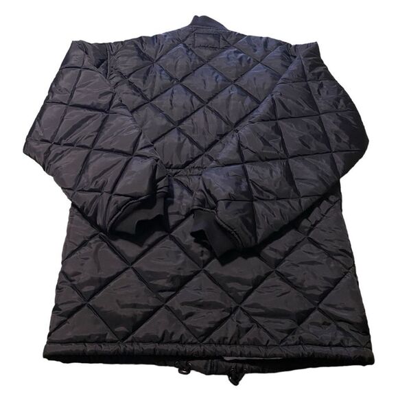 Veezo Wear Vintage Quilted Black Jacket Men’s XL Full Zip Puffer Style Retro - Picture 7 of 7